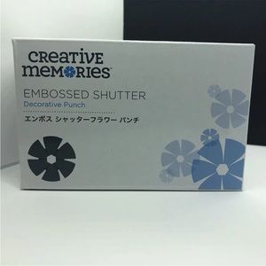 Creative Memories Embossed Shutter Punch for cards and scrapbooking Brand New
